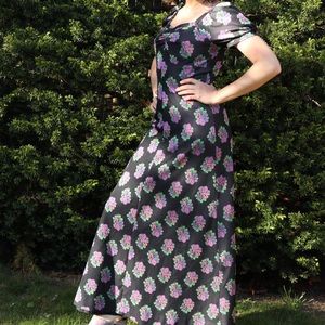 Vintage European Floral Dress